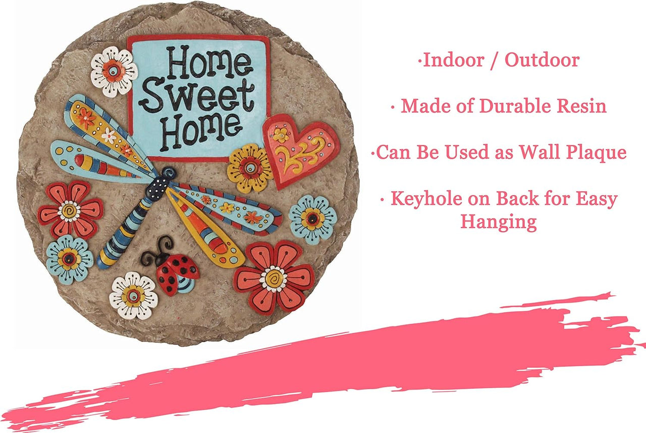 Home Sweet Dragonfly Stepping Garden Stone