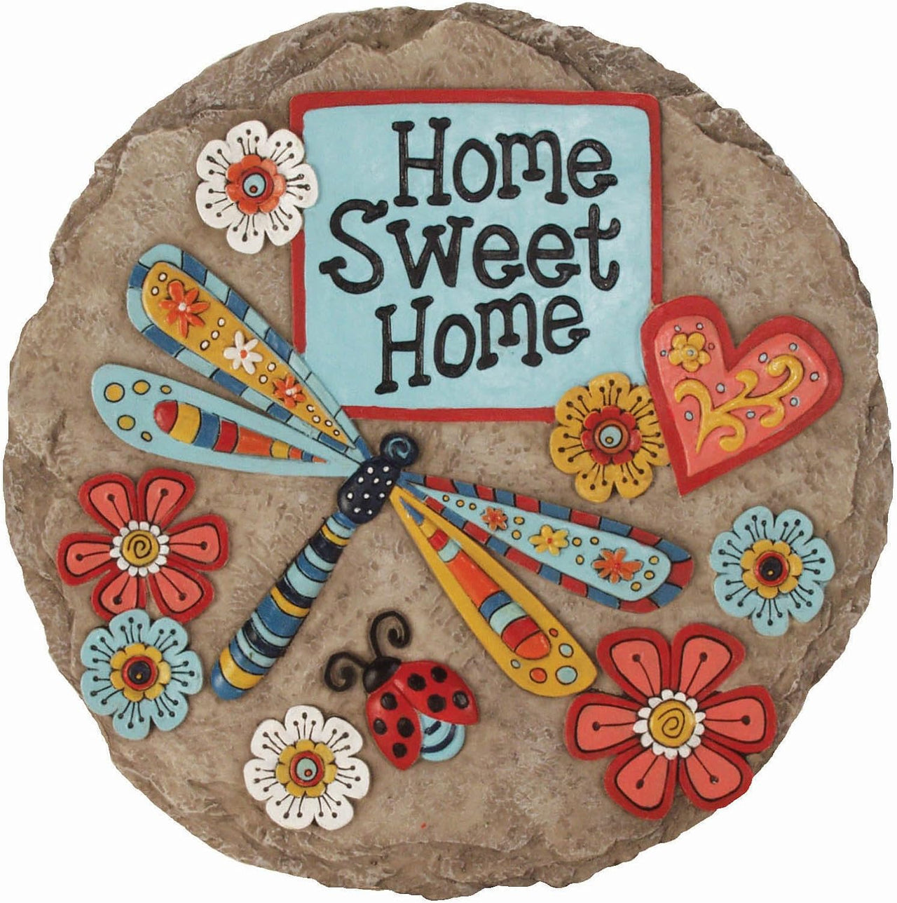 Home Sweet Dragonfly Stepping Garden Stone