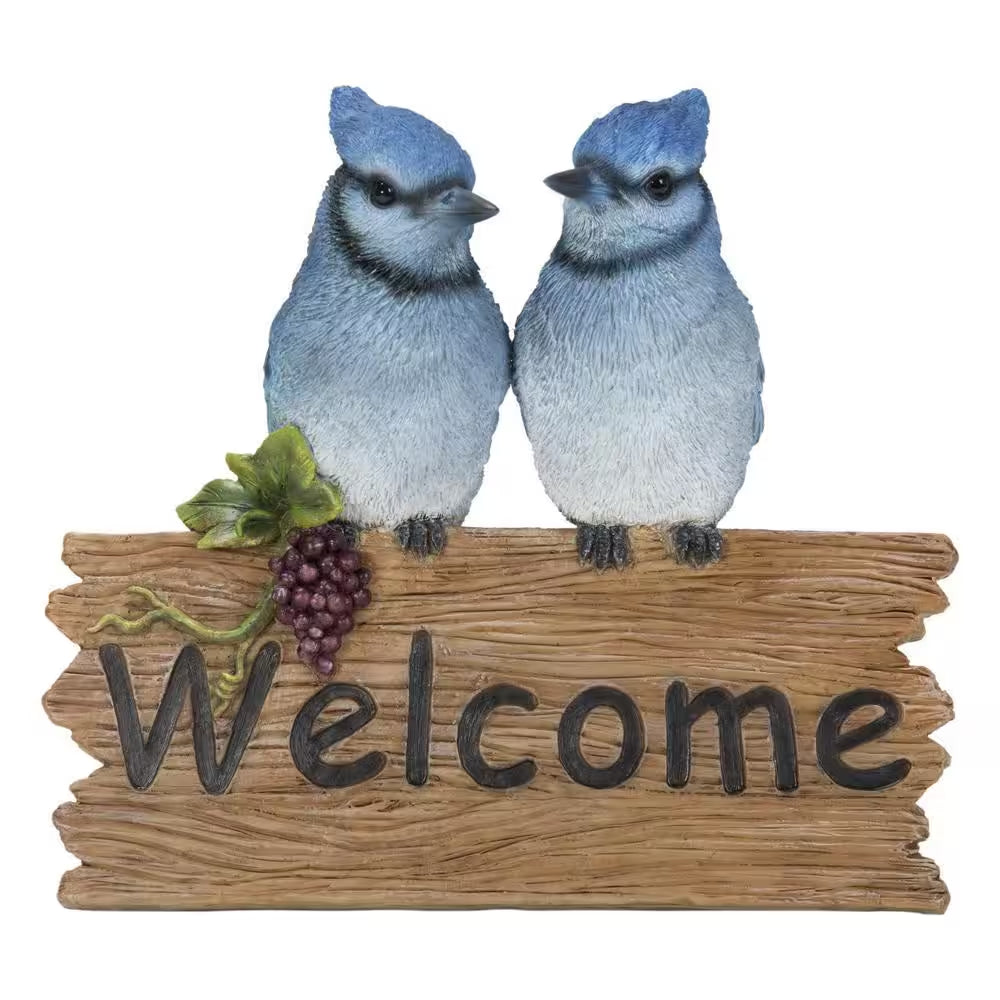 Blue Jays Welcome Sign Statues