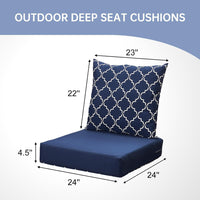 Thumbnail for Outdoor Cushions Set for Patio Furniture, 24×24 Weatherproof