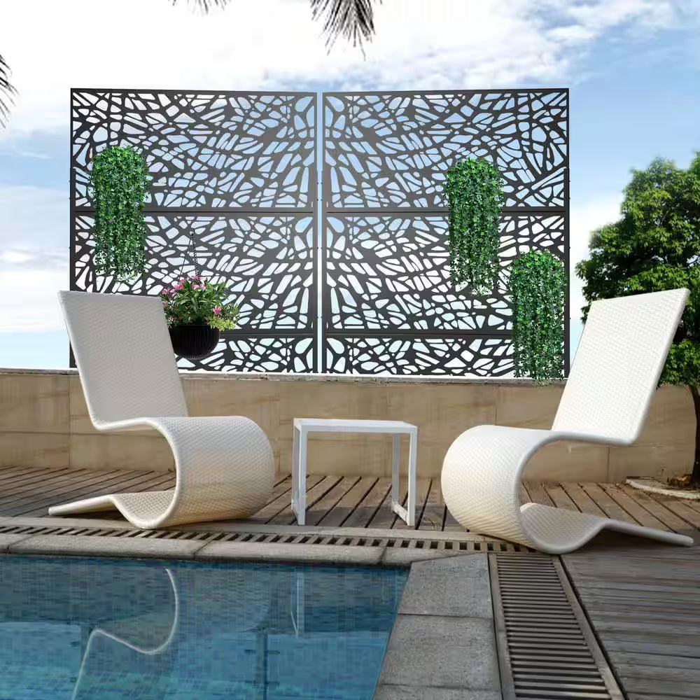 76 In. X 47.2 In. Patio Decor Privacy Screen Fence Panels