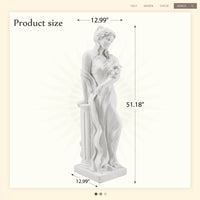 Thumbnail for Outdoor Religious Sculpture, Garden Decor, Waterproof Sculpture, Suitable for Courtyard, Front Porch, Patio