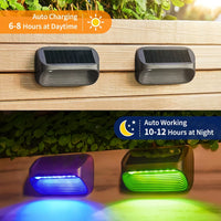 Thumbnail for 6/12 Pack Fence Lights Solar Powered, Auto On/Off, Solar Deck Lights for outside Yard Fence Deck Wall Patio Decor