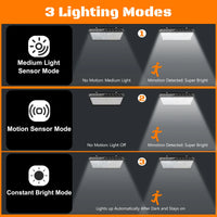 Thumbnail for Super Bright Solar Wall Lamp Solar Lights Outdoor Solar Powered Flood Lights with 3 Mode IP65 Waterproof for outside Yard Street