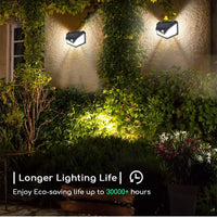 Thumbnail for 4 Pack Solar Lights Outdoor, 3 Modes/100Led Solar Security Lights Wireless IP65 Waterproof Solar Motion Lights Outdoor Solar Wall Lights Outdoor Lights for Front Door, Backyard, Garage, Deck…