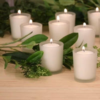 Thumbnail for 12 Candles (15 Hours) in Frosted Glass Votives