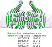 Thumbnail for Extreme Heat Resistant Oven Gloves - 932F - Cooking Gloves for BBQ, Grilling, Baking,Cutting, Smoker Fireplace