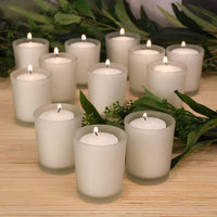 Thumbnail for 12 Candles (15 Hours) in Frosted Glass Votives