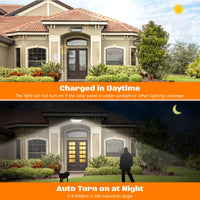 Thumbnail for Super Bright Solar Wall Lamp Solar Lights Outdoor Solar Powered Flood Lights with 3 Mode IP65 Waterproof for outside Yard Street