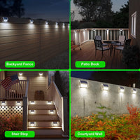Thumbnail for Waterproof Deck Lights Stainless Steel and ABS Cool White, 6 Count
