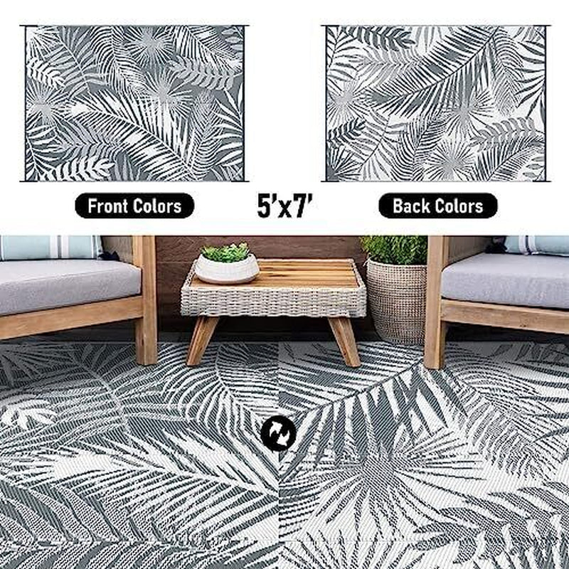 Outdoor Rug 5X7Ft Waterproof for Patio.