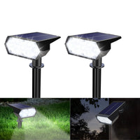 Thumbnail for Solar Lights Outdoor, 2 Pack 49 LED Super Bright Solar Spot Lights with 2 Lighting Mode, Waterproof Solar Powered Landscape Spotlights for Garden Patio Walkway Yard Outdoor Decor, White