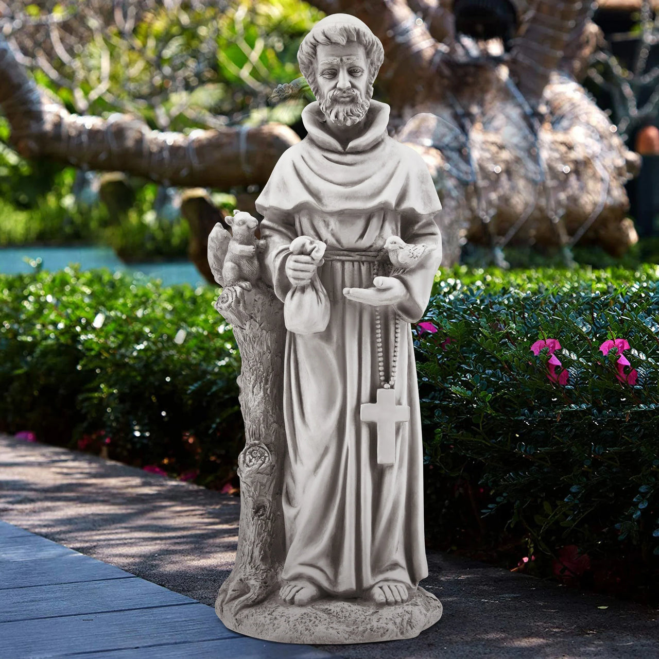 Outdoor Religious Sculpture, Garden Decor, Waterproof Sculpture, Suitable for Courtyard, Front Porch, Patio