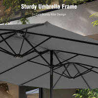 Thumbnail for Rectangular Market Umbrella with Base