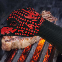 Thumbnail for Turkey Fryer BBQ Heat Resistant Gloves, Cooking Gloves, Oven Gloves 1472℉,14Inch, Heat Resistant, Grill Gloves, Silicone Non-Slip Cooking Gloves for Cooking, Grilling, Baking, Welding, (Large, Red)