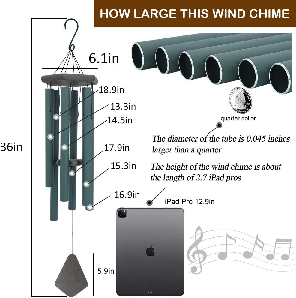 Sympathy Wind Chimes Outdoor Deep Tone