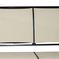 Thumbnail for 3 Person Outdoor Patio Swing Canopy Awning Yard Furniture Hammock Steel Beige