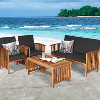 Thumbnail for Outdoor Acacia Wood Sofa Set 8 PCS