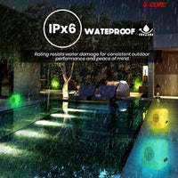 Thumbnail for 5Core Outdoor Wireless Speakers Bluetooth Rock Waterproof Linkable TWS Garden Speaker BROWN