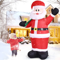 Thumbnail for 8Ft Christmas Inflatable, Santa Christmas Inflatable Decoration with Build-In Leds for Xmas Party Outdoor Yard Garden Lawn Winter Decor