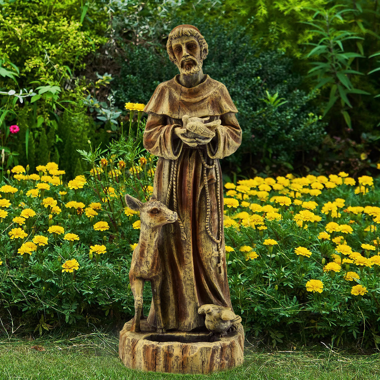 Outdoor Religious Sculpture, Garden Decor, Waterproof Sculpture, Suitable for Courtyard, Front Porch, Patio