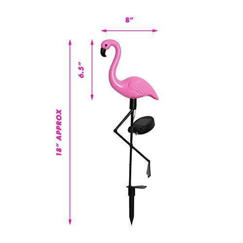 Solar Garden Stake Light Pink Flamingo Yard Outdoor Lawn Pathway Patio Decor