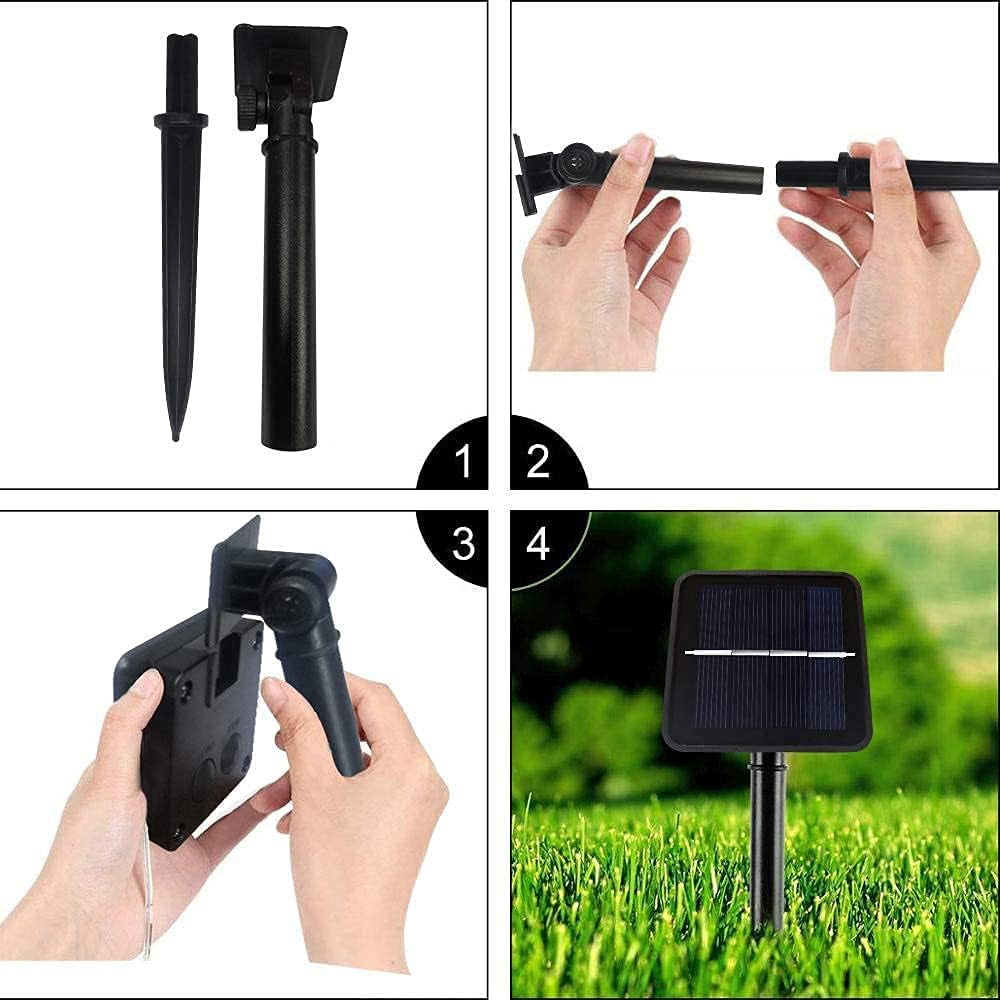 Solar Rope Light 33FT 100L IP65 Weatherproof Outdoor LED Copper Fairy String Tube Lights for Party Garden Porch Yard Home Wedding Vacation Daily Holiday Tree Decoration Lighting (Warm White)