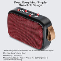 Thumbnail for New Wireless Bluetooth Speaker Outdoor Portable Subwoofer Mini Speaker Home Cloth Card Speaker