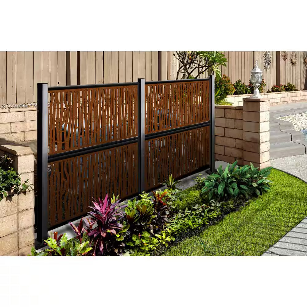 Decorative Composite Fence Panel in Bamboo Design 4 Ft. X 2 Ft.