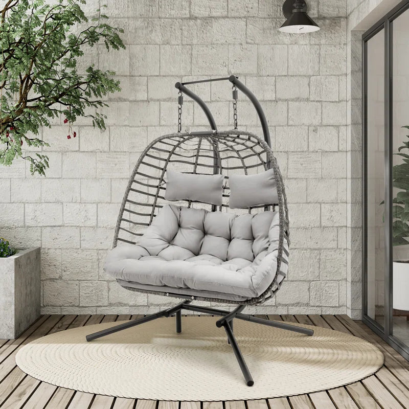 Swing Chair with Stand for 2 Person