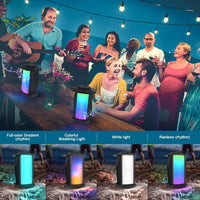 Thumbnail for Portable Bluetooth Speaker,Wireless Stereo Lantern Speaker with RGB LED Lights,50W Flame Speaker for Patio Garden Decor