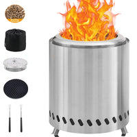 Thumbnail for Table Top Firepit 7 Inch - Tabletop Fire Pit Camping Stove Stainless Steel Pellet Patio Heater Portable Smokeless Fire Pit for Camping Outdoor Outside