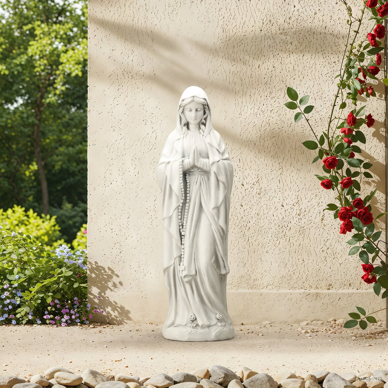 Outdoor Religious Sculpture, Garden Decor, Waterproof Sculpture, Suitable for Courtyard, Front Porch, Patio
