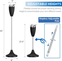 Thumbnail for Floor Standing Ashtray W/Lid,Adjustable 21.5