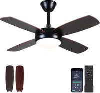 Thumbnail for Outdoor Ceiling Fans with Lights, Remote