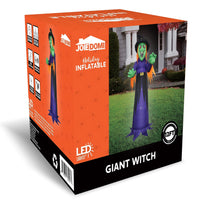 Thumbnail for 12 Ft Halloween Inflatable Witch Decoration with Built-In Leds,Witch Halloween Decorations Outdoor Blow up Yard Lawn Decoration