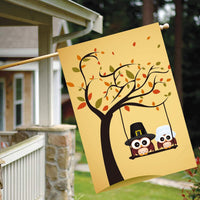 Thumbnail for Lovely Cute Owl Tree House Flag 28