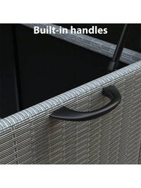 Thumbnail for 150 Gallon Outdoor Storage Deck Box with Wheels, Large Patio Storage for Outdoor Pillows, Garden Tools and Pool-Supplies