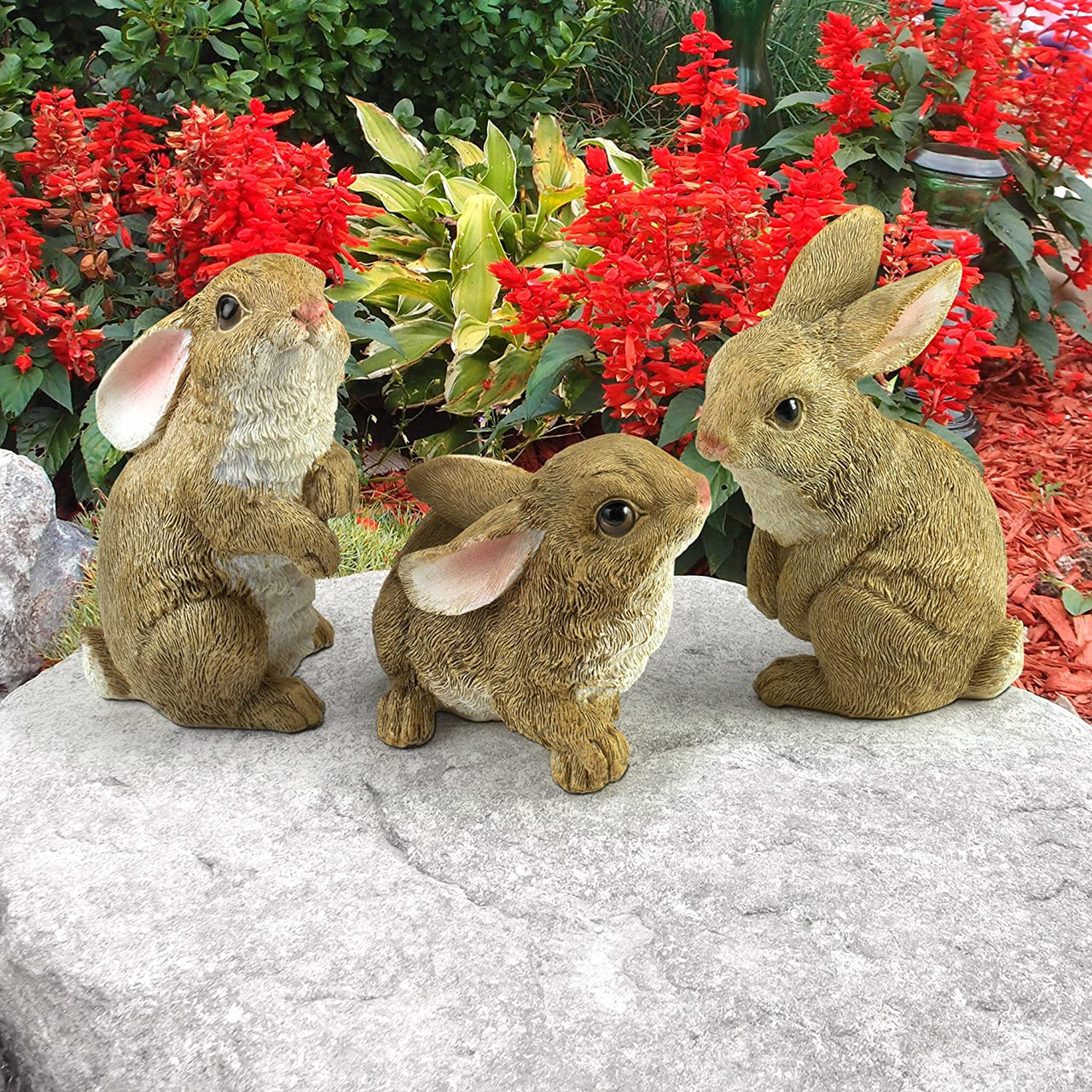 Bunny Den Rabbits Outdoor Garden Animal Statues