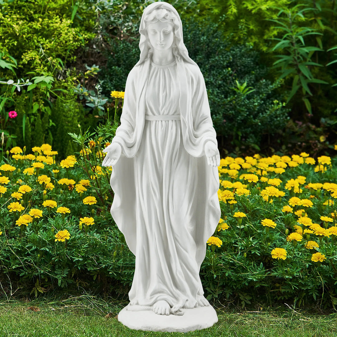 Outdoor Religious Sculpture, Garden Decor, Waterproof Sculpture, Suitable for Courtyard, Front Porch, Patio