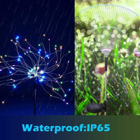 Thumbnail for Solar Lights Outdoor, Garden Decorative Lights, Solar Landscape Lights, DIY Lights, 120 LED Powered 40 Copper Wires for Walkway Patio Lawn Backyard，Party Decor 2 Pack （Cool White）
