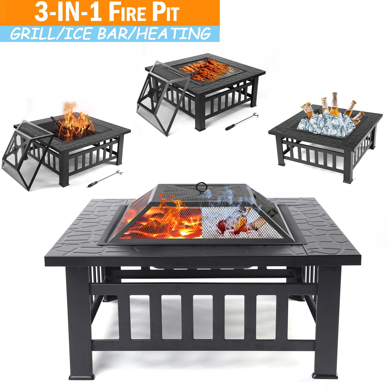 Metal Fire Pit for Outside