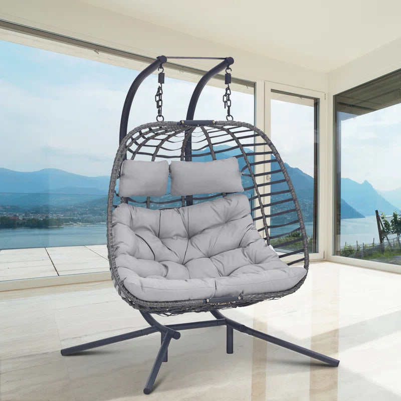 Swing Chair with Stand for 2 Person