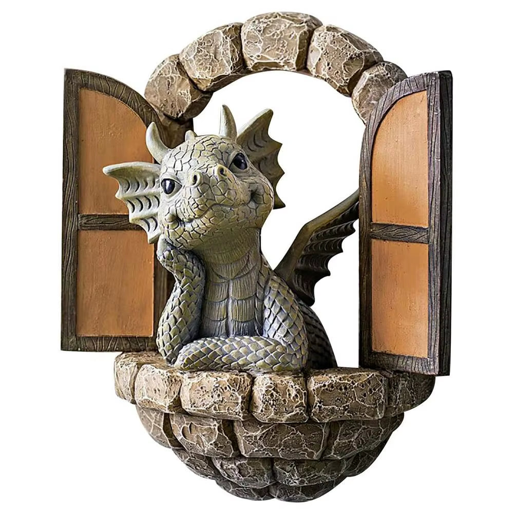 Dragon Sculpture-Resin Garden Statue