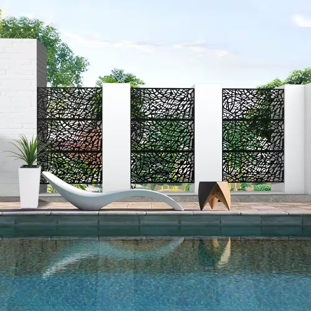 76 In. X 47.2 In. Patio Decor Privacy Screen Fence Panels
