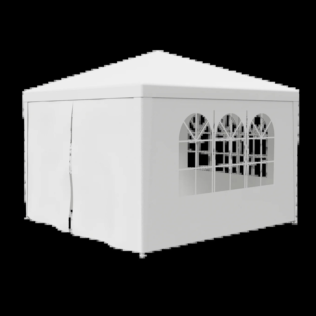 10' X 10' Outdoor Canopy Party Wedding Tent Gazebo Pavilion W/4 Side Walls White