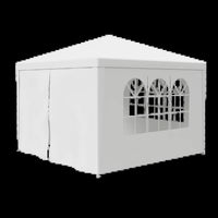 Thumbnail for 10' X 10' Outdoor Canopy Party Wedding Tent Gazebo Pavilion W/4 Side Walls White