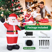 Thumbnail for 8Ft Christmas Inflatable, Santa Christmas Inflatable Decoration with Build-In Leds for Xmas Party Outdoor Yard Garden Lawn Winter Decor