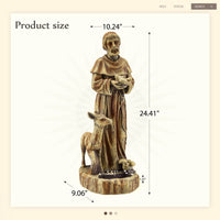 Thumbnail for Outdoor Religious Sculpture, Garden Decor, Waterproof Sculpture, Suitable for Courtyard, Front Porch, Patio
