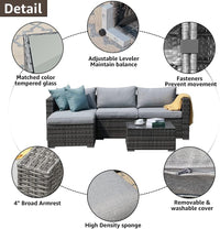 Thumbnail for Outdoor Patio Balcony Set 5 Piece